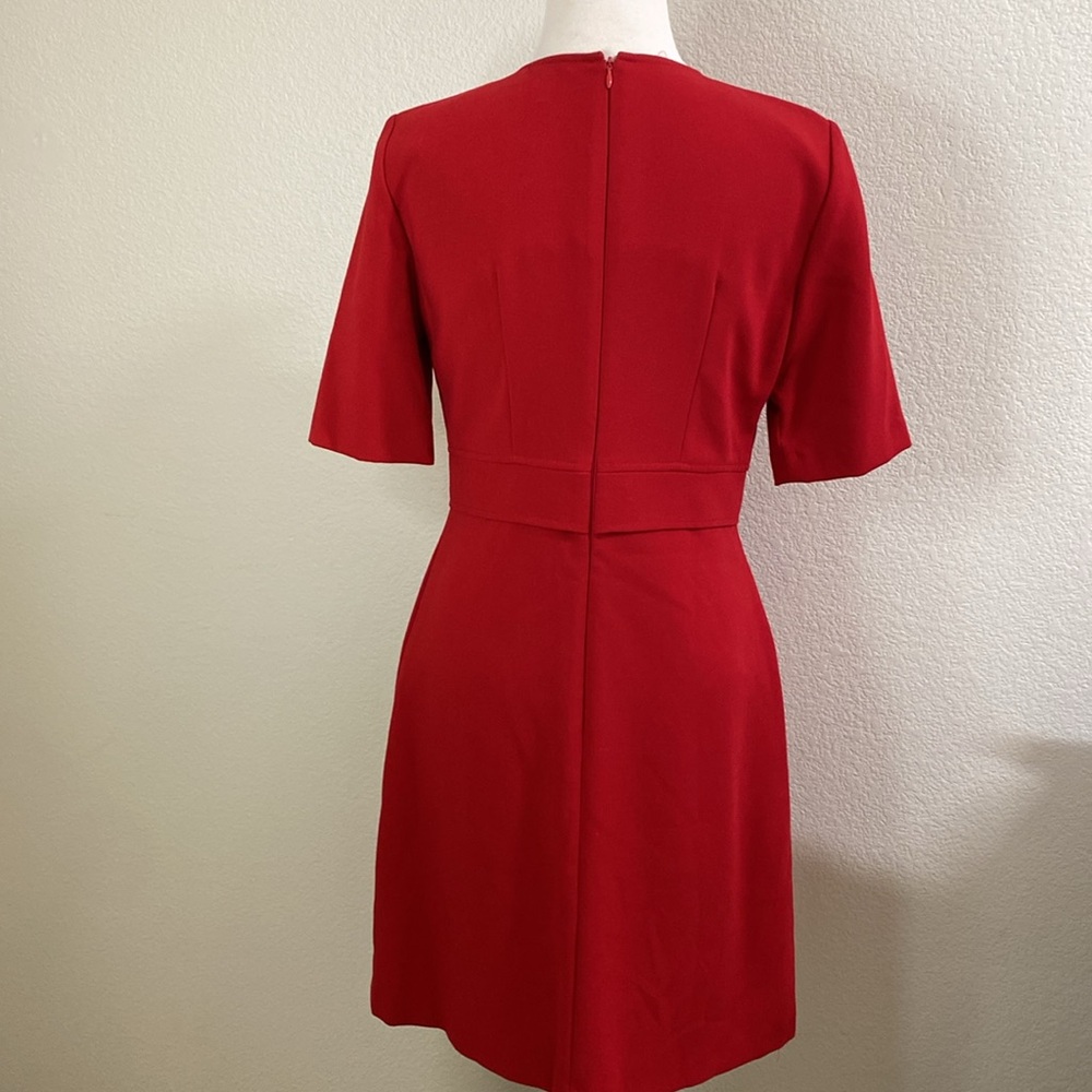 Tahari‎ Work Dress Back Zip Short Sleeve Size 6 - Picture 4 of 5